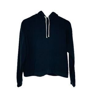 EVERLANE Cropped Hoodie Black Small